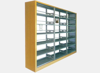 鋼木結(jié)合三節(jié)圖書(shū)館書(shū)架