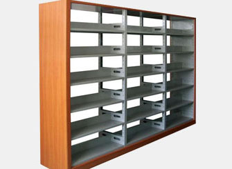 鋼木結(jié)合三節(jié)圖書(shū)館書(shū)架